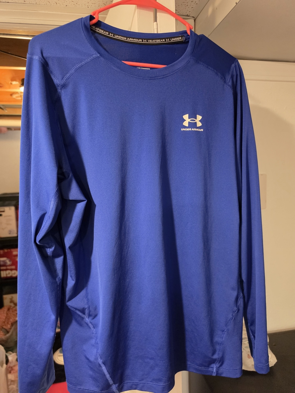 Under Armour Men’s Long Sleeve Crew Neck Shirt - Royal Blue